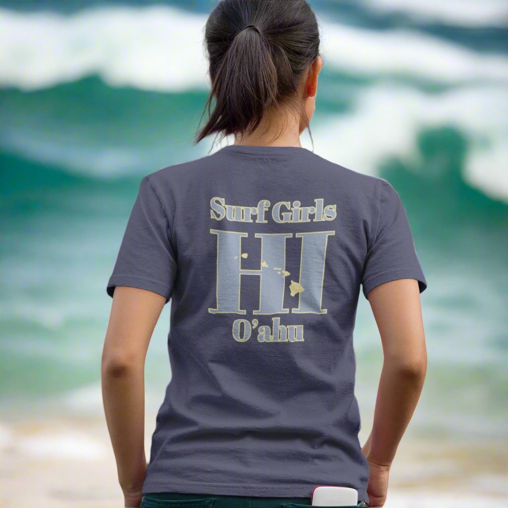 Oahu Hawaii Surf Girls Hawaiian Islands T-shirt - O'ahu Surf Company