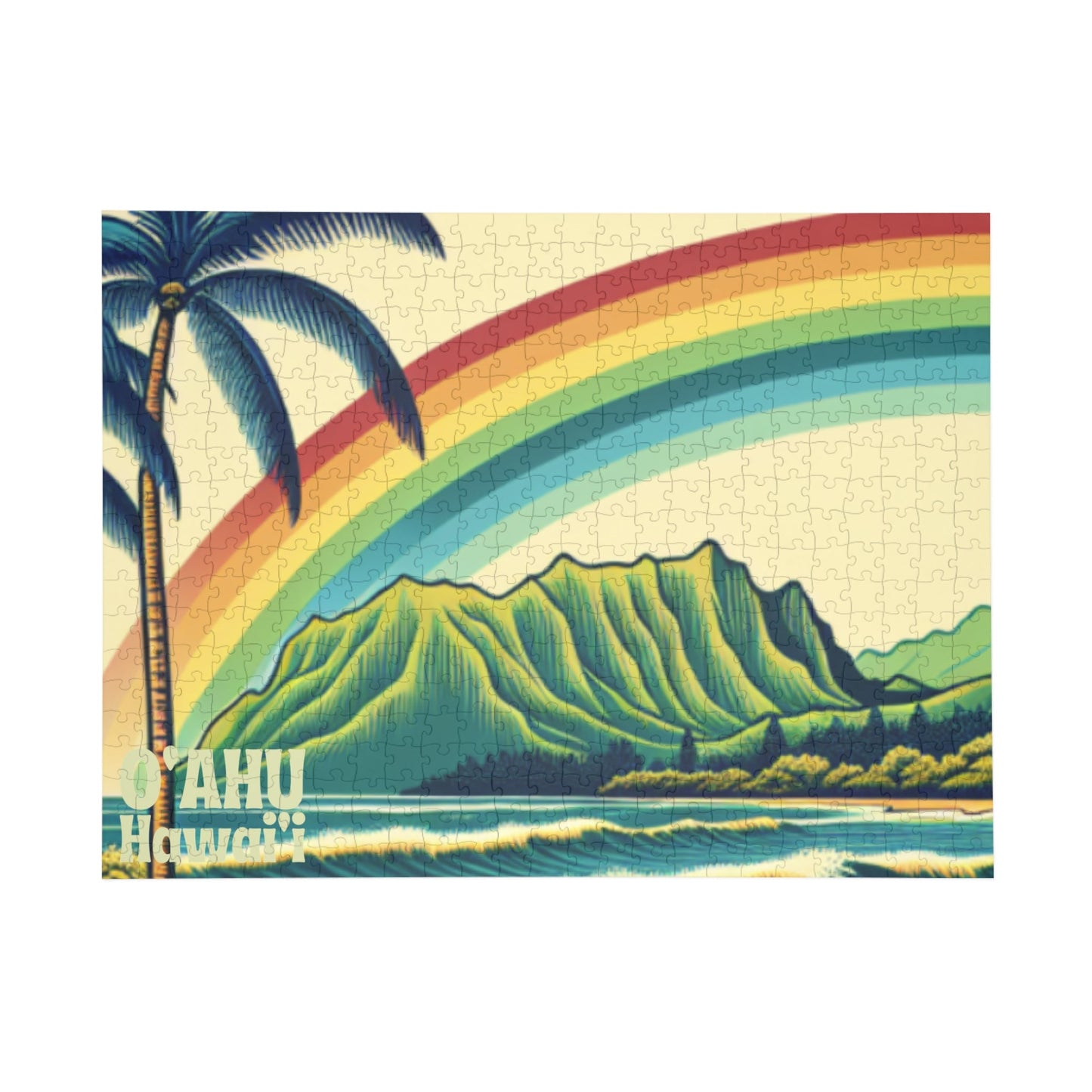 Oahu Hawaii Vintage Puzzle (500, 1000 - Piece) - O'ahu Surf Company