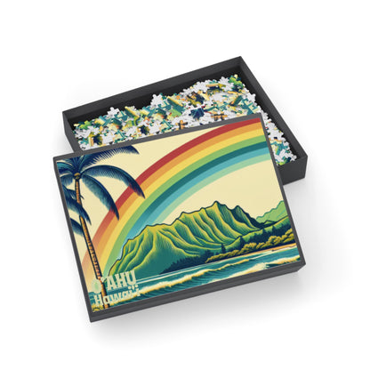 Oahu Hawaii Vintage Puzzle (500, 1000 - Piece) - O'ahu Surf Company