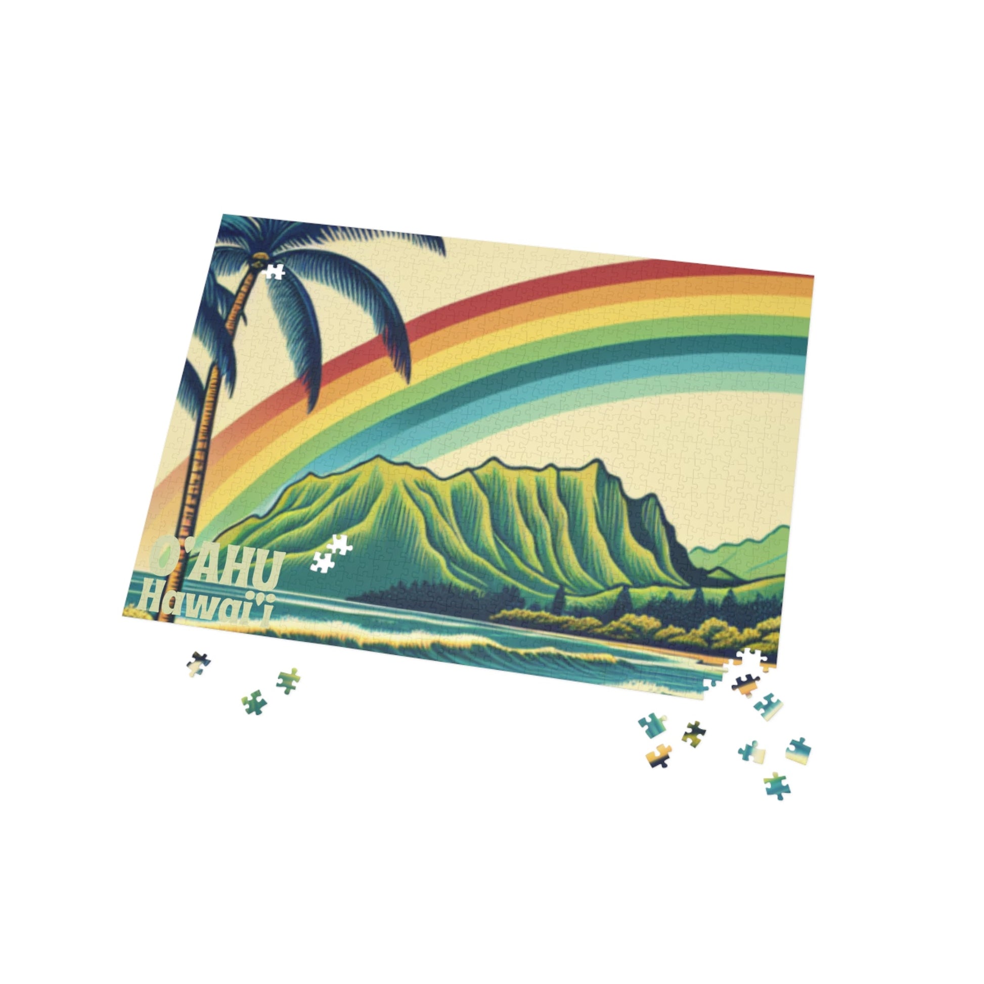 Oahu Hawaii Vintage Puzzle (500, 1000 - Piece) - O'ahu Surf Company