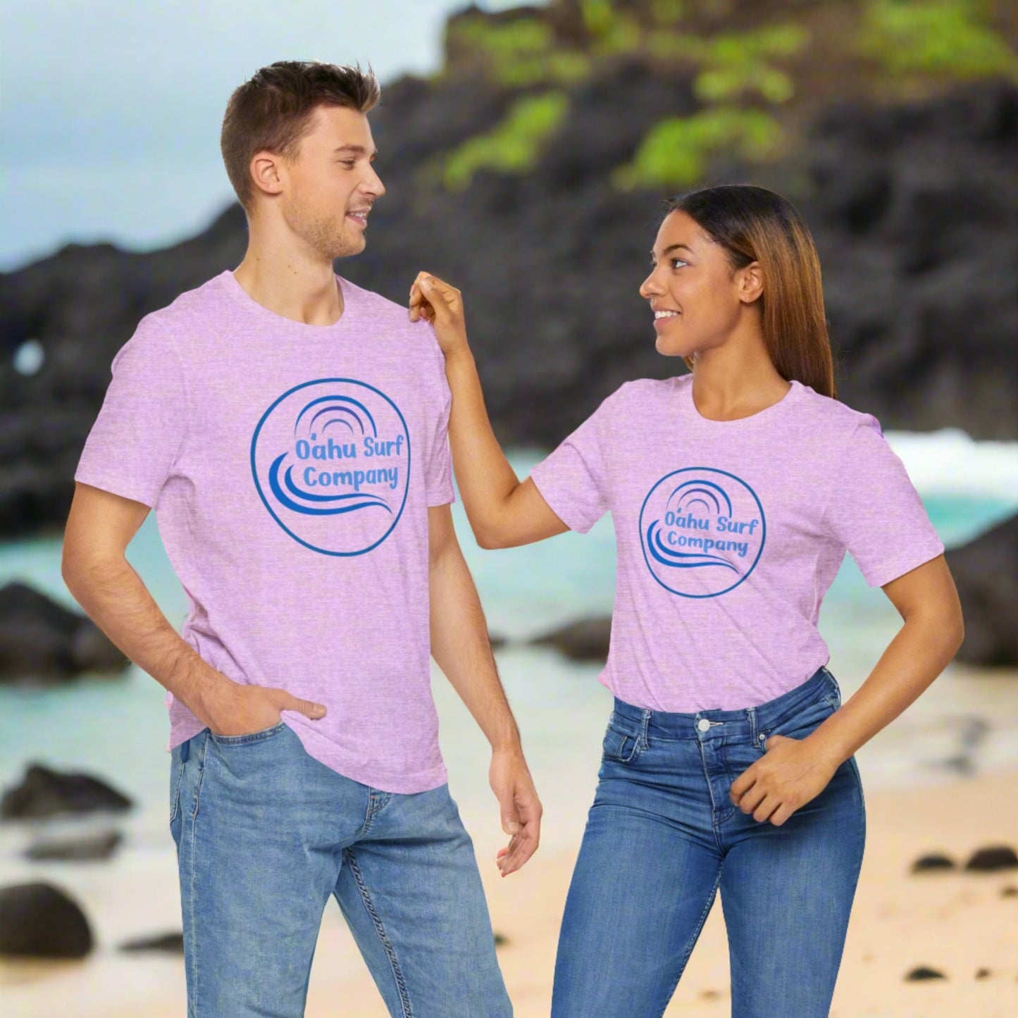 O'ahu Surf Company Blue Logo T - shirt - O'ahu Surf Company