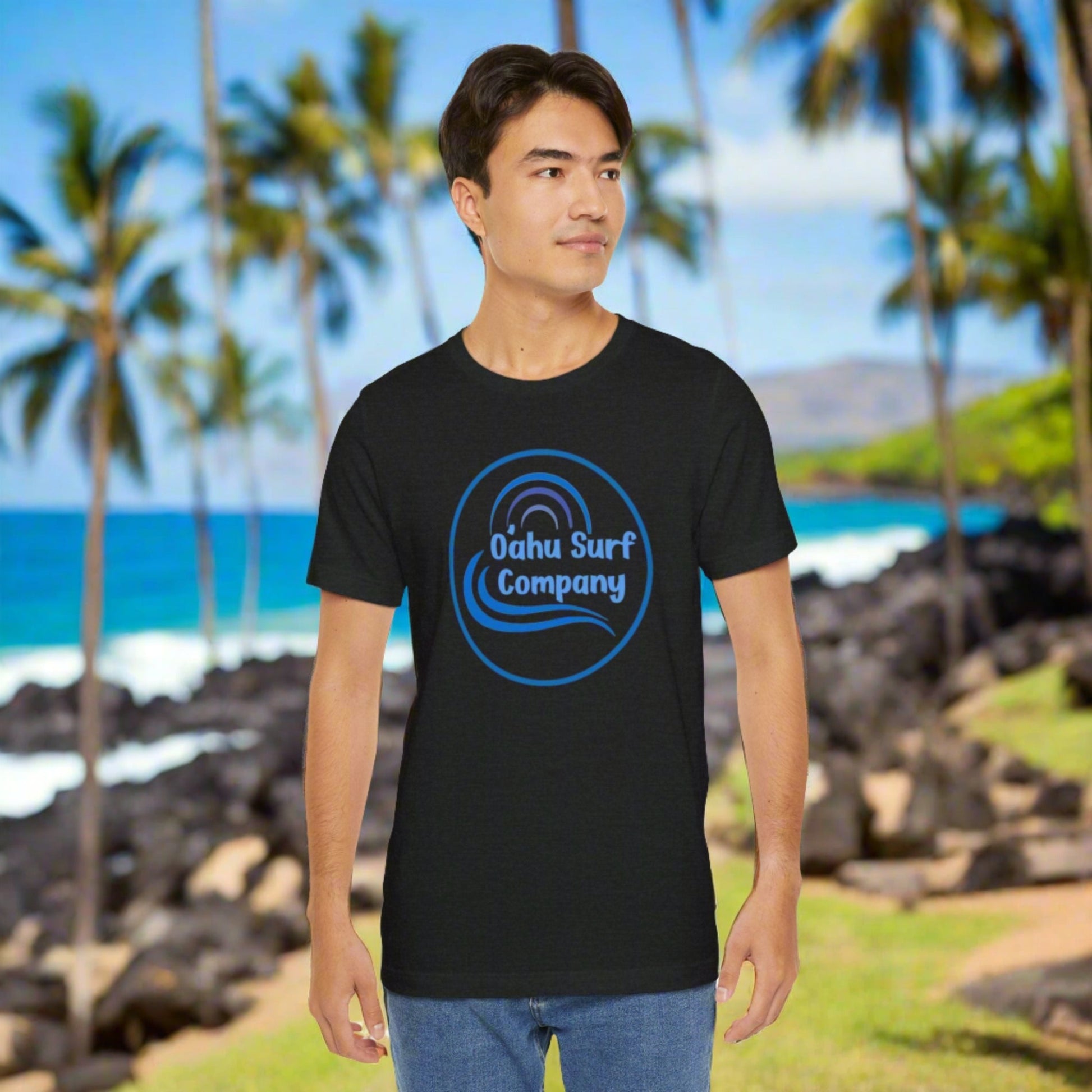 O'ahu Surf Company Blue Logo T - shirt - O'ahu Surf Company