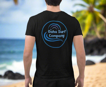 O'ahu Surf Company Hawaii Blue Logo V - Neck T-Shirt - O'ahu Surf Company