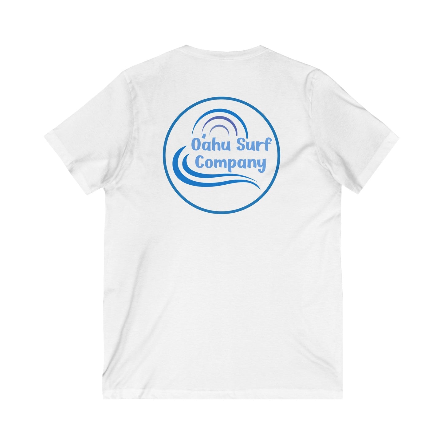 O'ahu Surf Company Hawaii Blue Logo V - Neck T-Shirt - O'ahu Surf Company