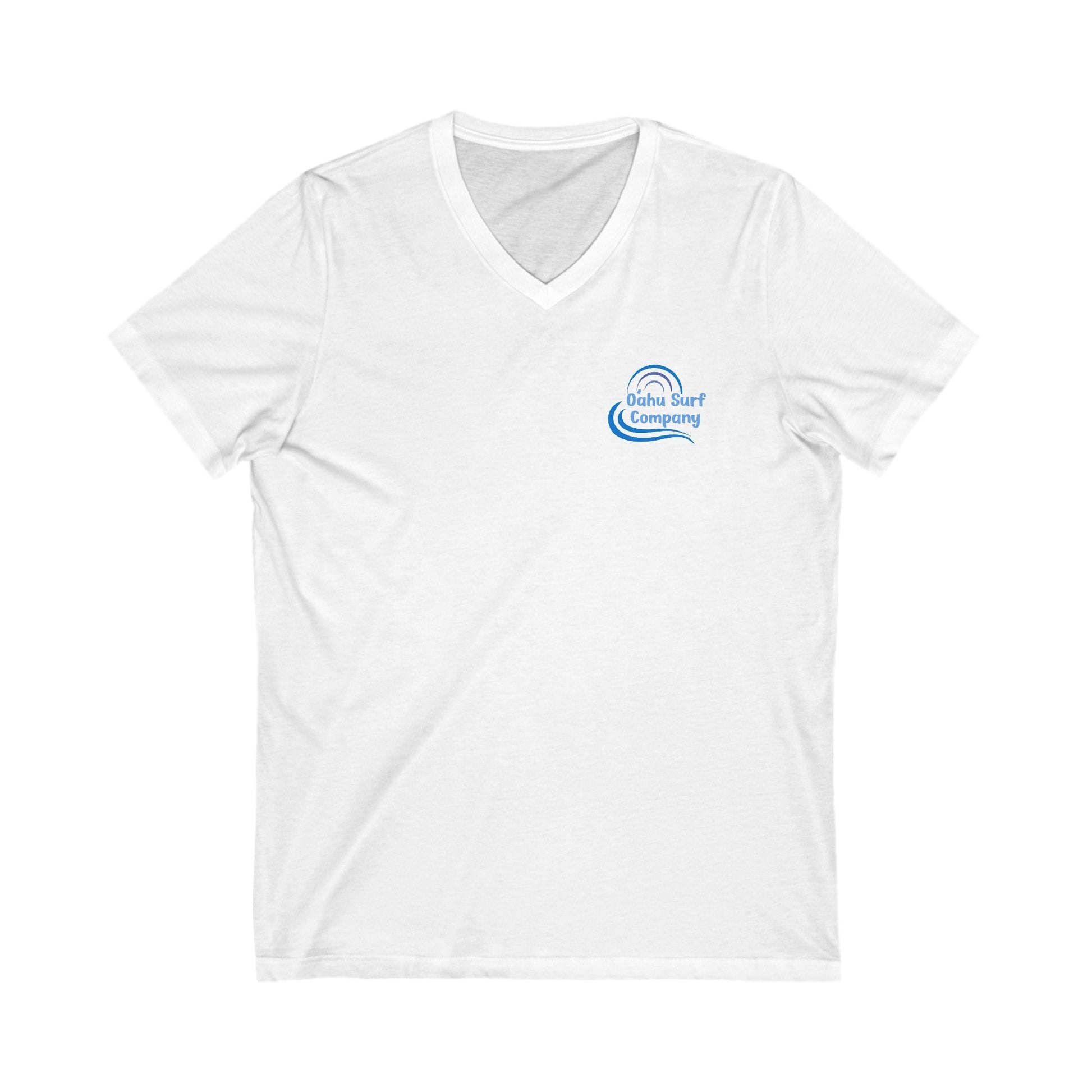 O'ahu Surf Company Hawaii Blue Logo V - Neck T-Shirt - O'ahu Surf Company