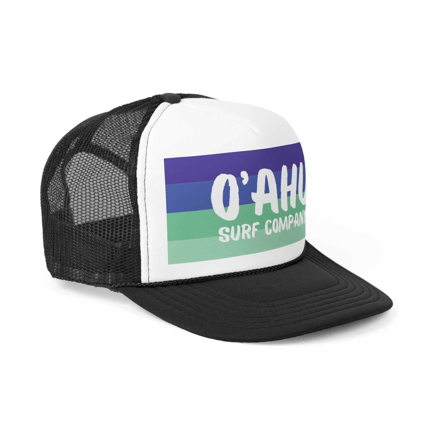 O'ahu Surf Company Hawaii Trucker Hat - Blue/Green - O'ahu Surf Company