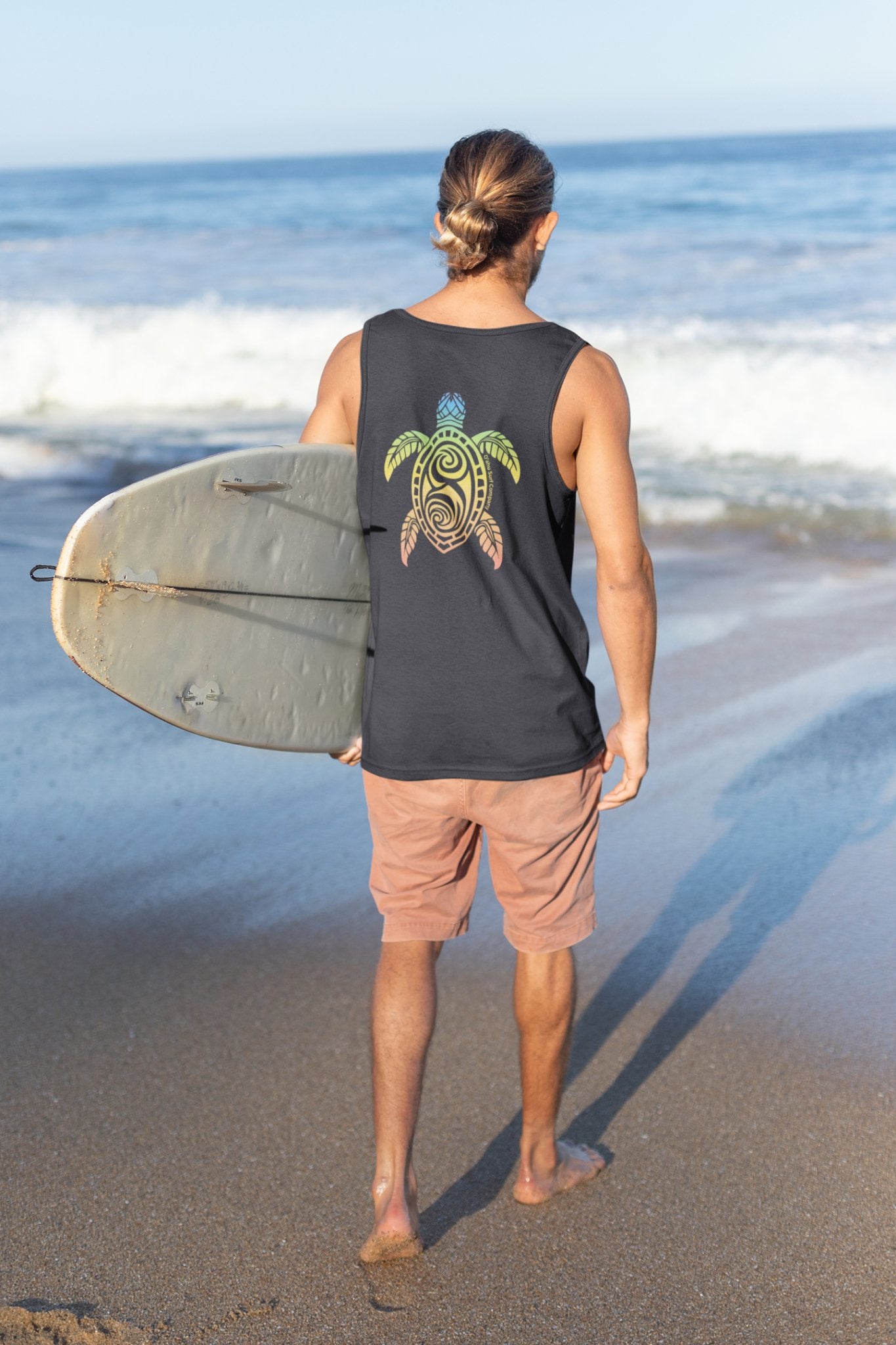 O'ahu Surf Company Logo Turtle Men's Tank Top - O'ahu Surf Company