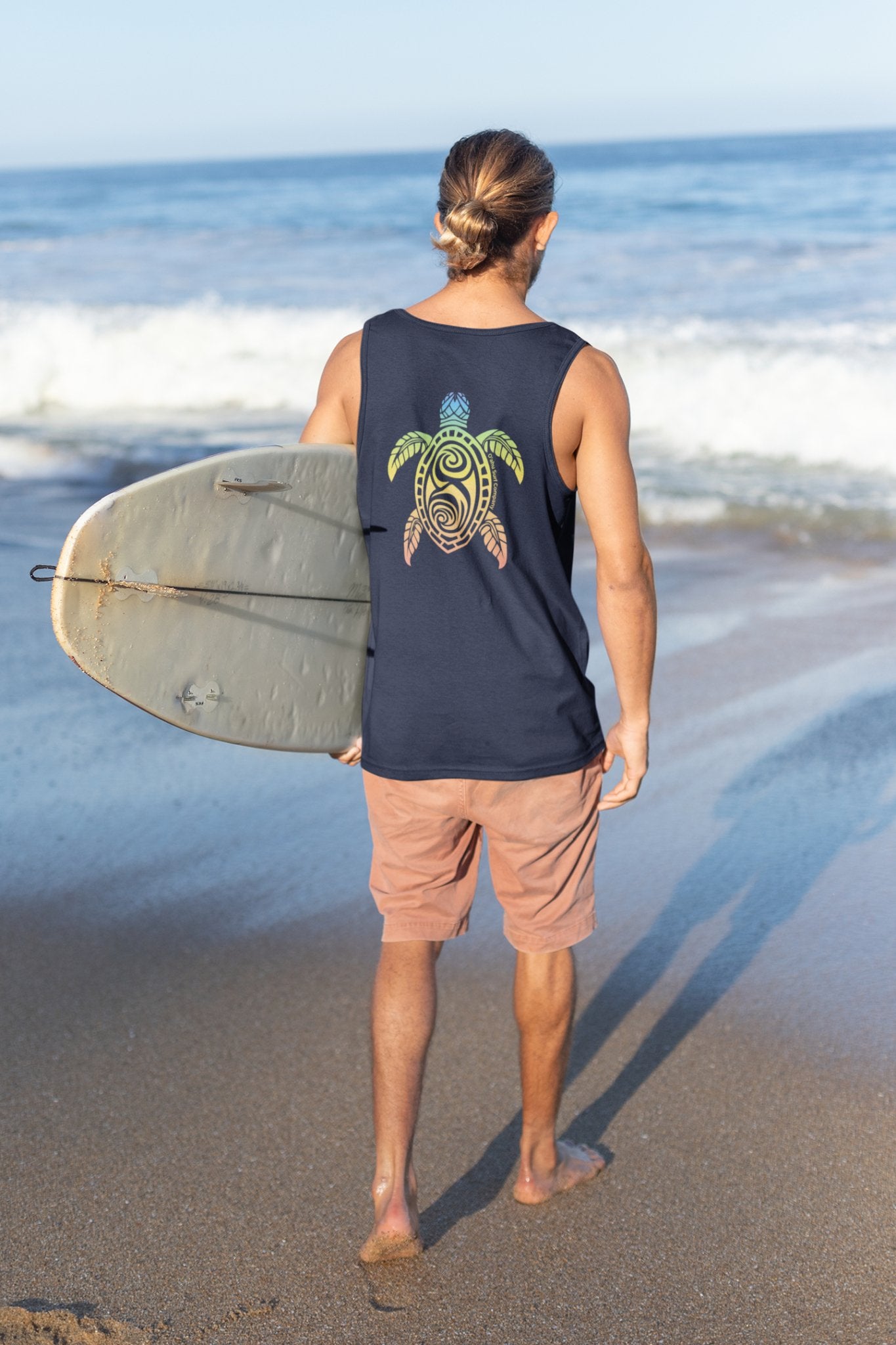 O'ahu Surf Company Logo Turtle Men's Tank Top - O'ahu Surf Company