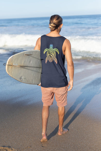 O'ahu Surf Company Logo Turtle Men's Tank Top - O'ahu Surf Company