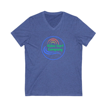 O'ahu Surf Company Logo V - Neck T-Shirt - O'ahu Surf Company