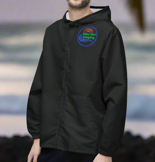 Windbreaker Jacket | O'ahu Surf Company Hawaii Front Logo