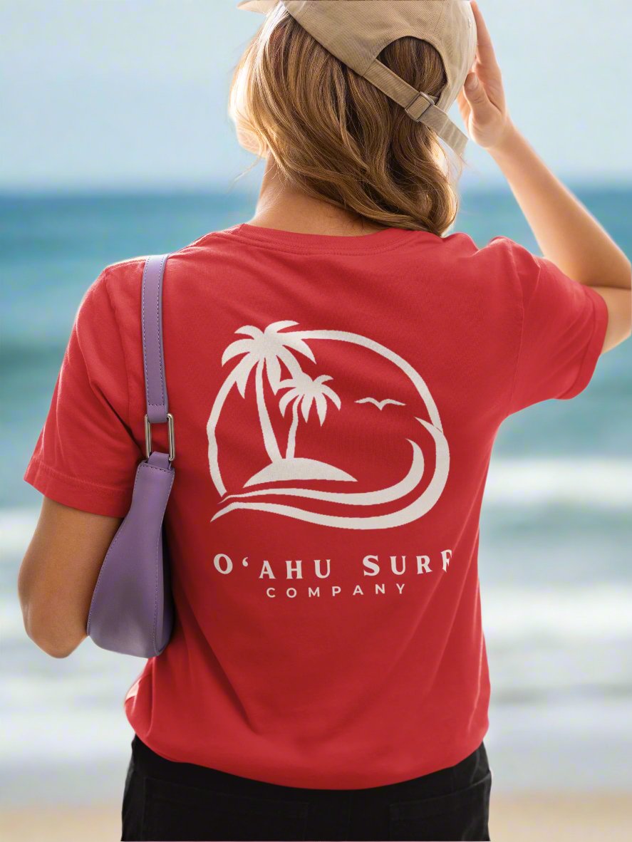 O'ahu Surf T-shirt Front and Back Logo - O'ahu Surf Company