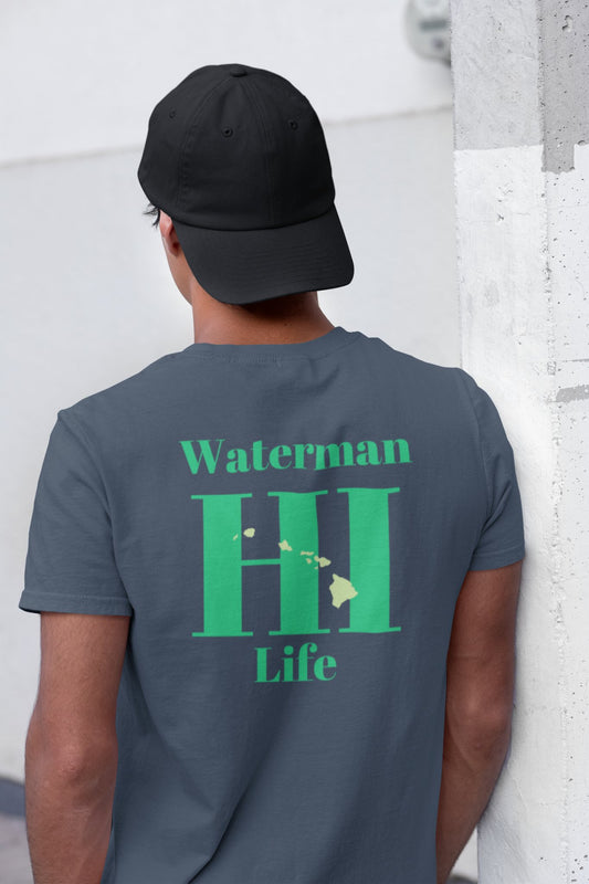 Oahu Waterman Hawaiian Islands Fishing and Diving T-shirt - O'ahu Surf Company