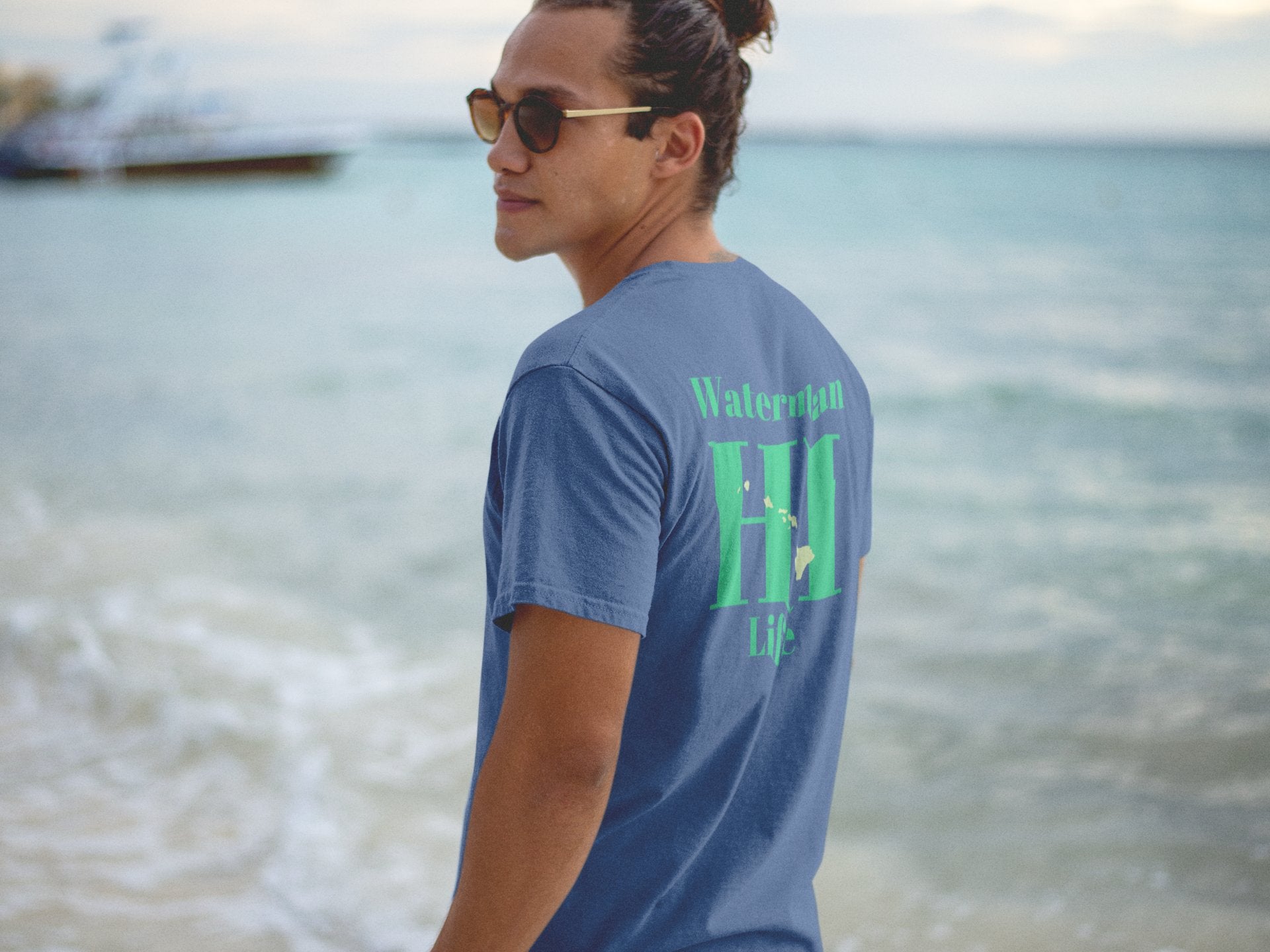 Oahu Waterman Hawaiian Islands Fishing and Diving T-shirt - O'ahu Surf Company