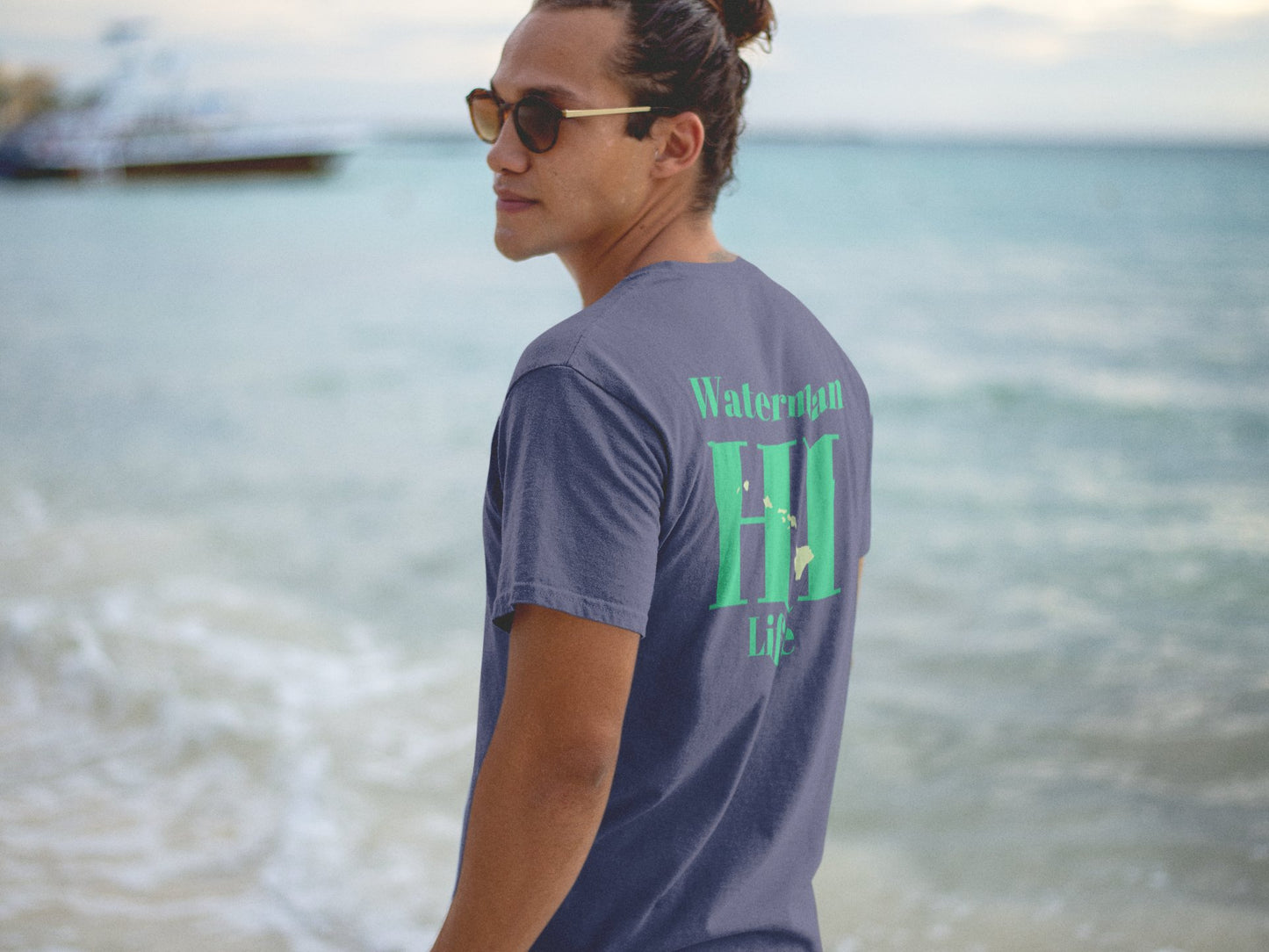 Oahu Waterman Hawaiian Islands Fishing and Diving T-shirt - O'ahu Surf Company