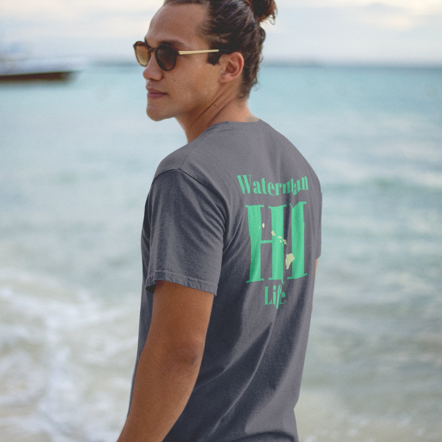 Oahu Waterman Hawaiian Islands Fishing and Diving T-shirt - O'ahu Surf Company