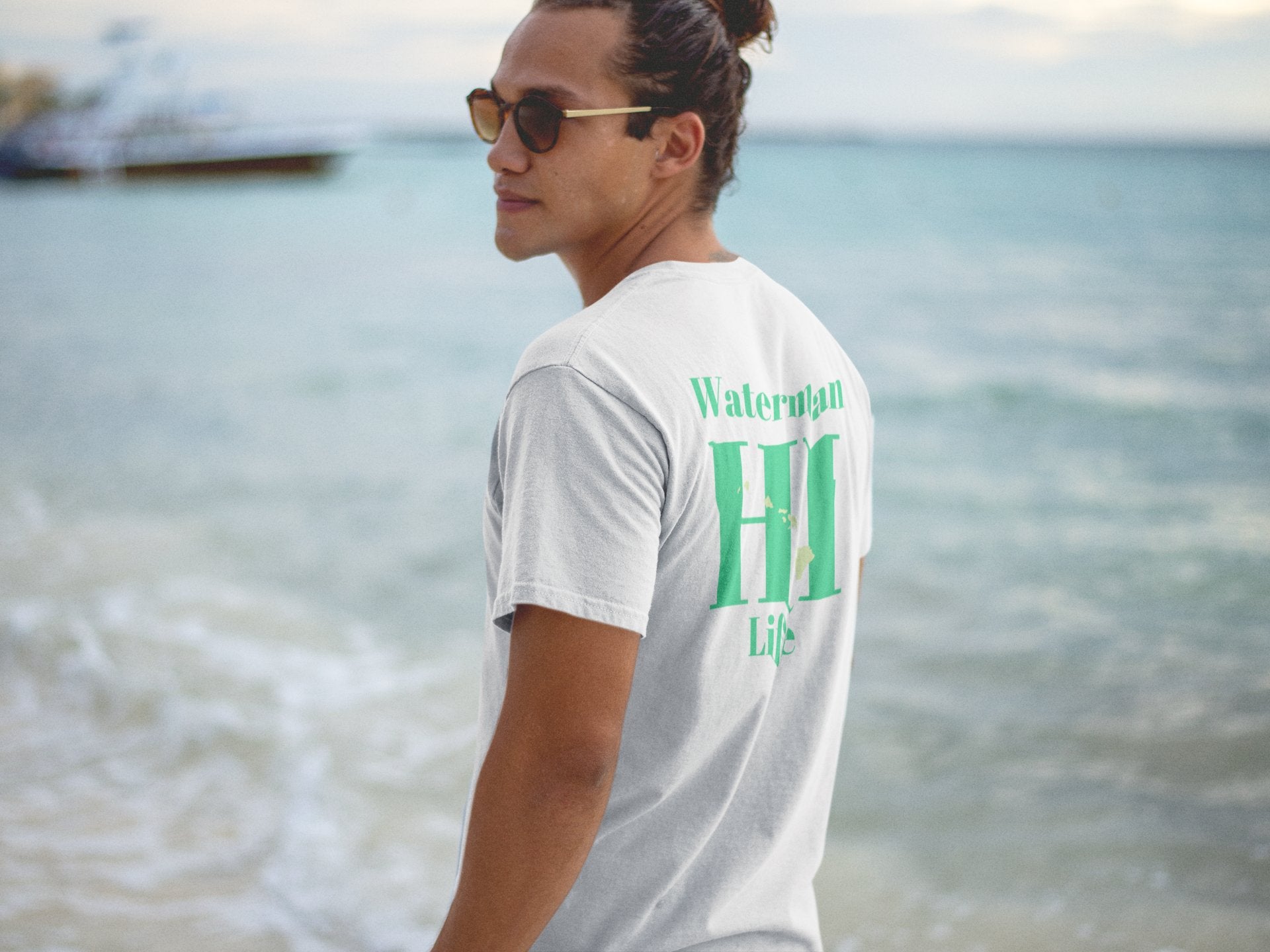 Oahu Waterman Hawaiian Islands Fishing and Diving T-shirt - O'ahu Surf Company