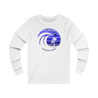 Ocean Wave Hawaiian Islands Long Sleeve T-Shirt - O'ahu Surf Company