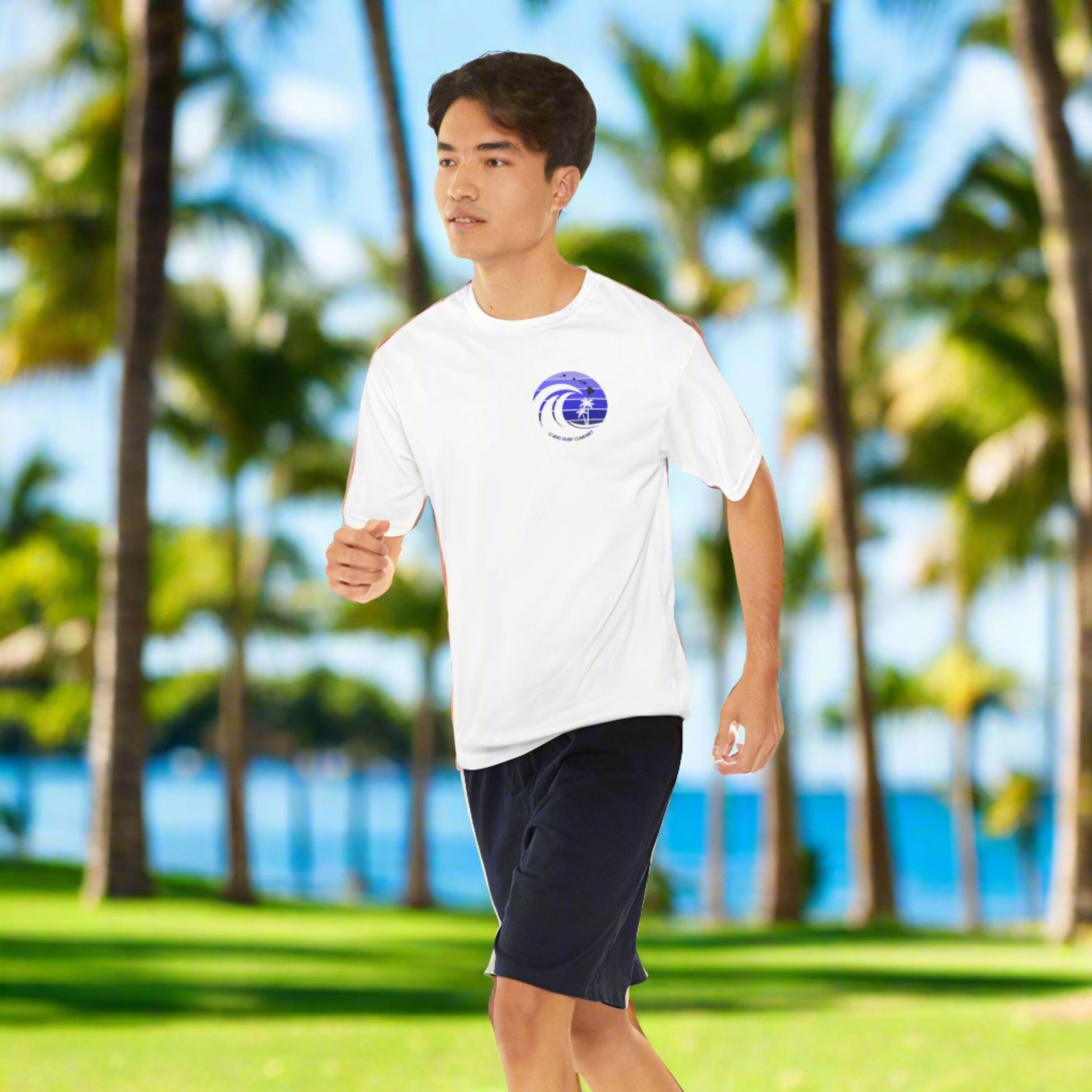 Performance Jersey Shirt Ocean Wave Logo - O'ahu Surf Company