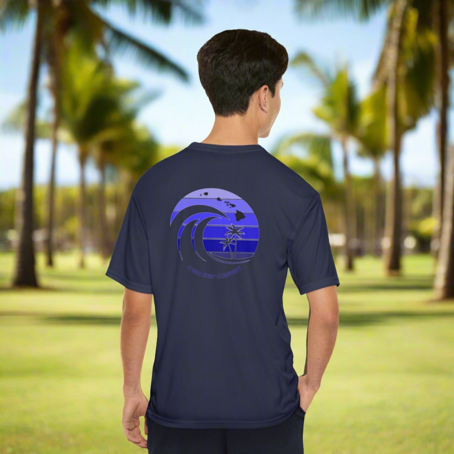 Performance Jersey Shirt Ocean Wave Logo - O'ahu Surf Company