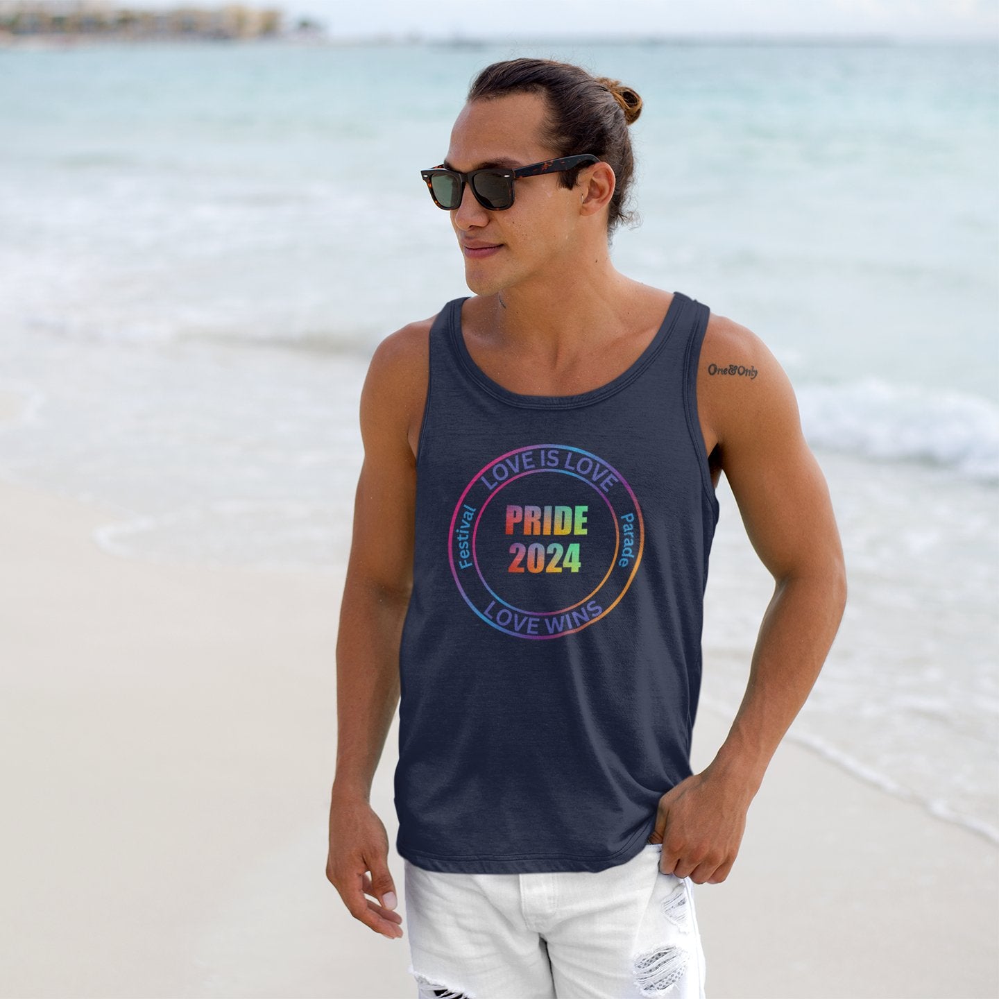 Pride Love Wins Festival and Parade Unisex Tank Top - O'ahu Surf Company