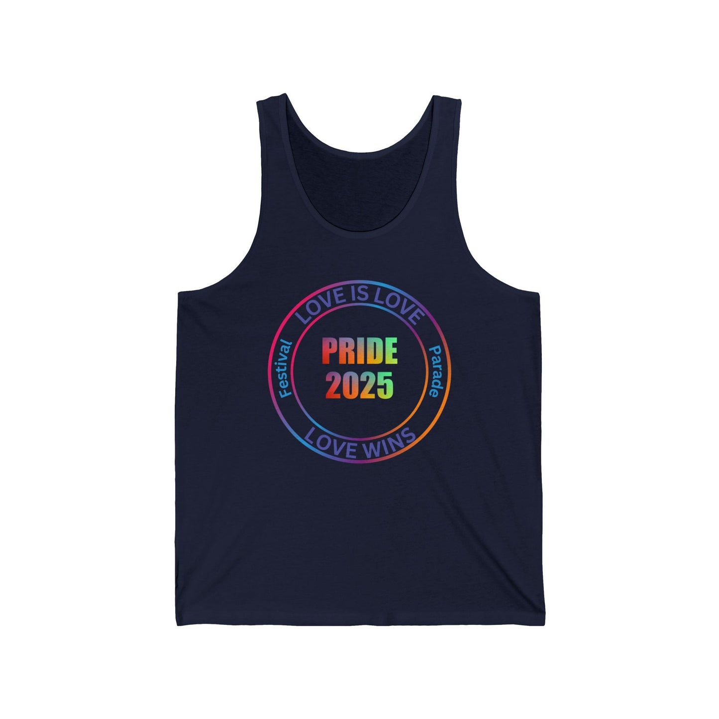 Pride Love Wins Love is Love 2025 Festival and Parade Unisex Tank Top - O'ahu Surf Company