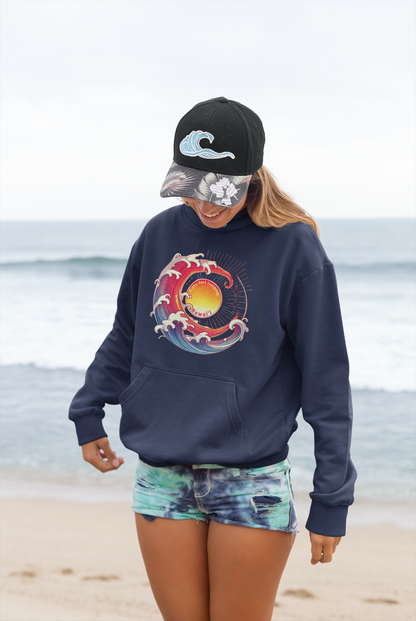 Sun Wave Hawaii Women's Unisex Hoodie Sweatshirt