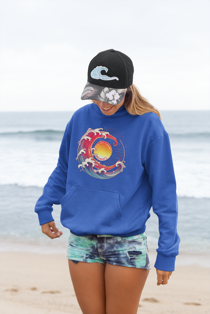 Sun Wave Hawaii Women's Unisex Hoodie Sweatshirt