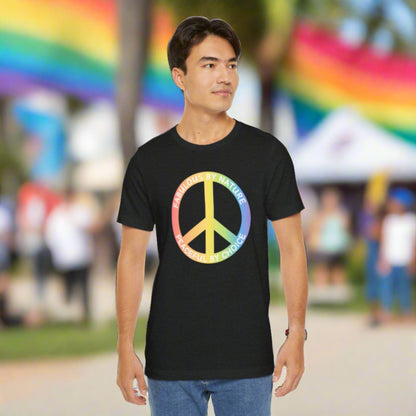 Rainbow Fabulous By Nature Peace By Choice T-shirt - O'ahu Surf Company