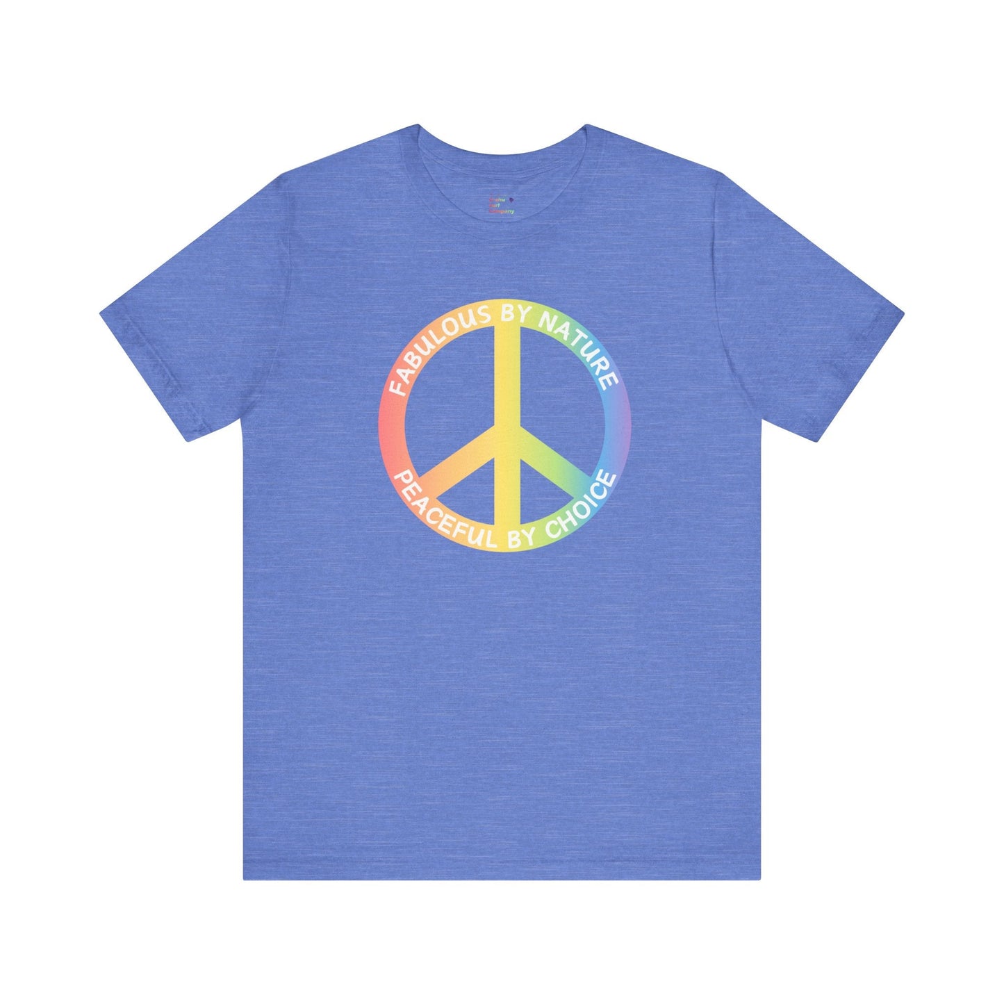 Rainbow Fabulous By Nature Peace By Choice T-shirt - O'ahu Surf Company