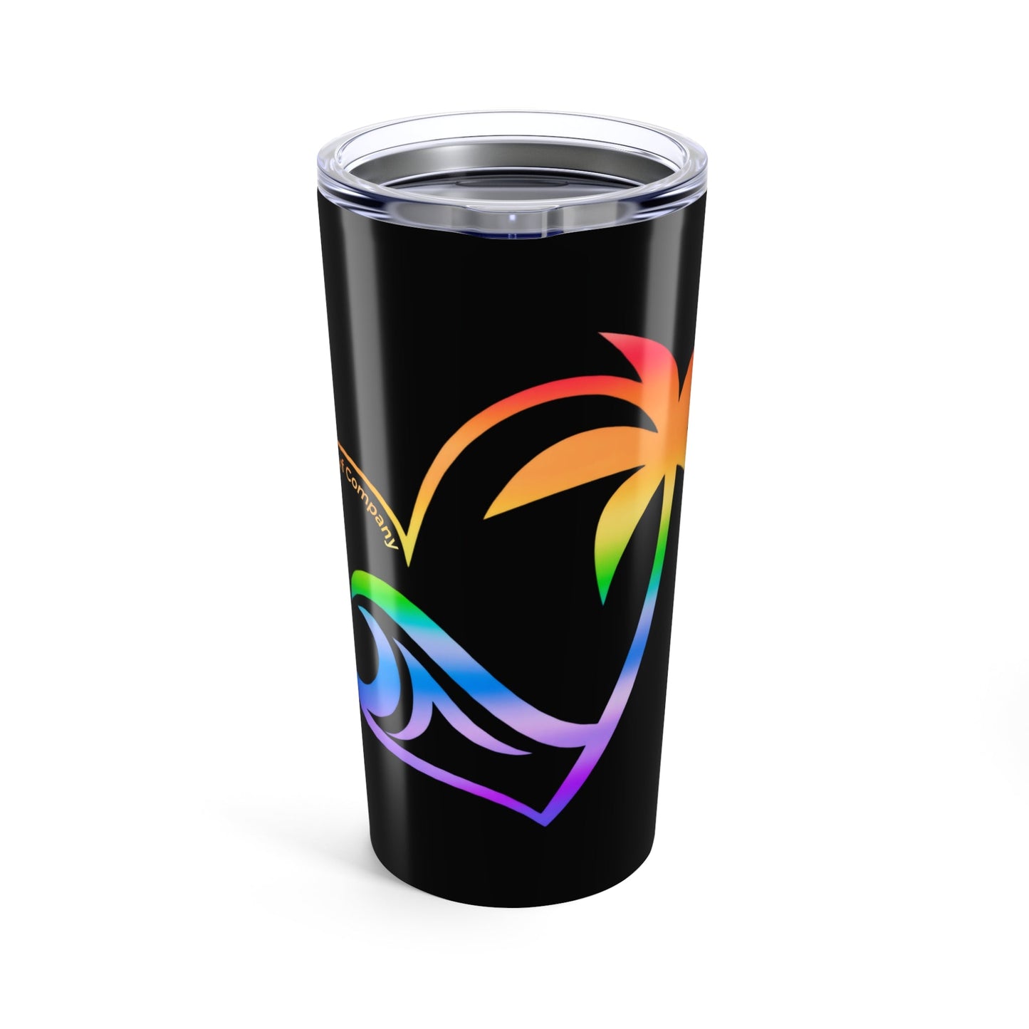 Rainbow Heart Wave Hawaii Tumbler 20oz - O'ahu Surf Company