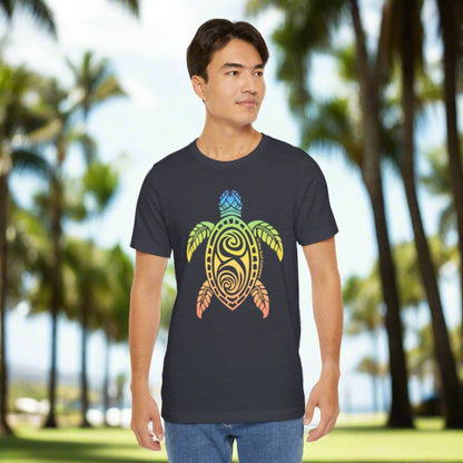 Rainbow Honu Hawaii Green Sea Turtle Unisex T-shirt