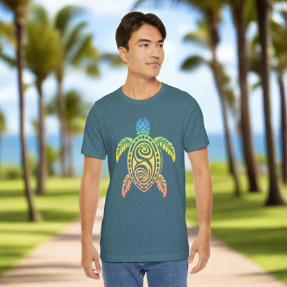 Rainbow Honu Hawaii Green Sea Turtle Unisex T-shirt