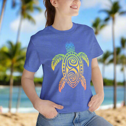 Rainbow Honu Hawaii Green Sea Turtle T-shirt - O'ahu Surf Company