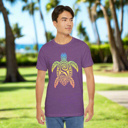 Rainbow Honu Hawaii Green Sea Turtle Unisex T-shirt