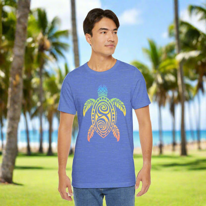 Rainbow Honu Hawaii Green Sea Turtle Unisex T-shirt