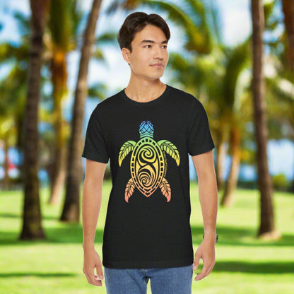 Rainbow Honu Hawaii Green Sea Turtle T-shirt - O'ahu Surf Company