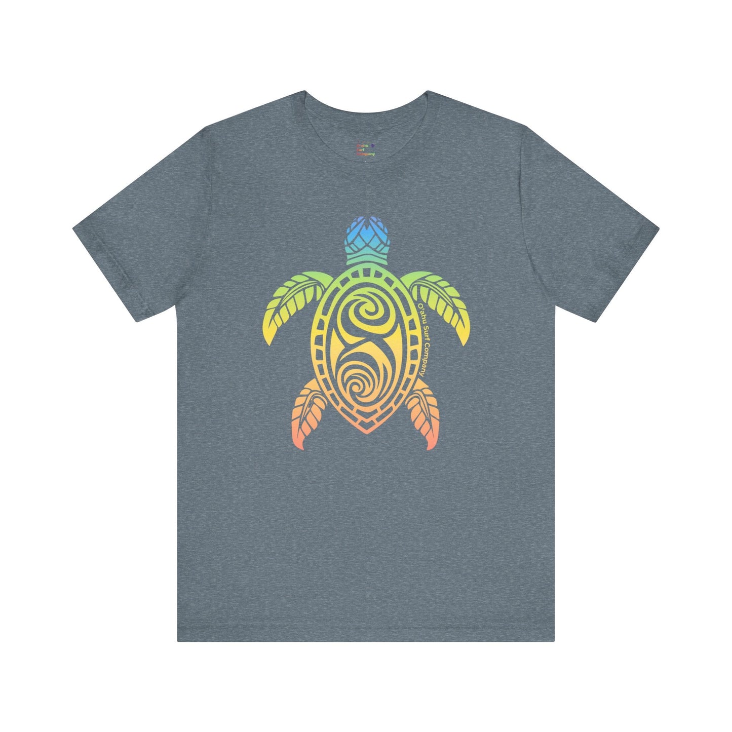 Rainbow Honu Hawaii Green Sea Turtle T-shirt - O'ahu Surf Company