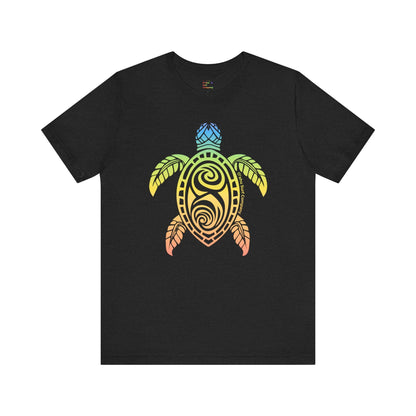 Rainbow Honu Hawaii Green Sea Turtle T-shirt - O'ahu Surf Company