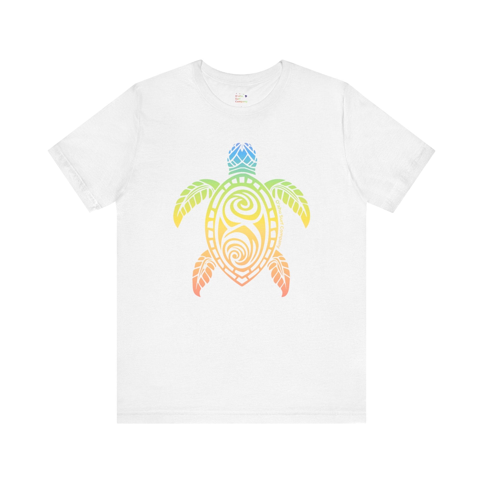 Rainbow Honu Hawaii Green Sea Turtle T-shirt - O'ahu Surf Company