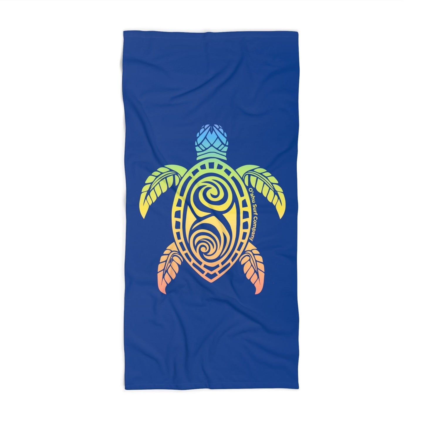 Rainbow Hunu Hawaii Green Sea Turtle Beach Towel - O'ahu Surf Company