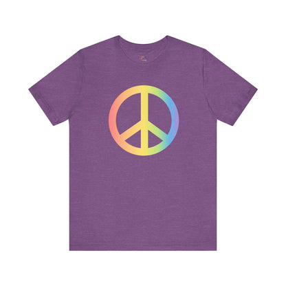 Rainbow Peace Sign T-shirt - O'ahu Surf Company