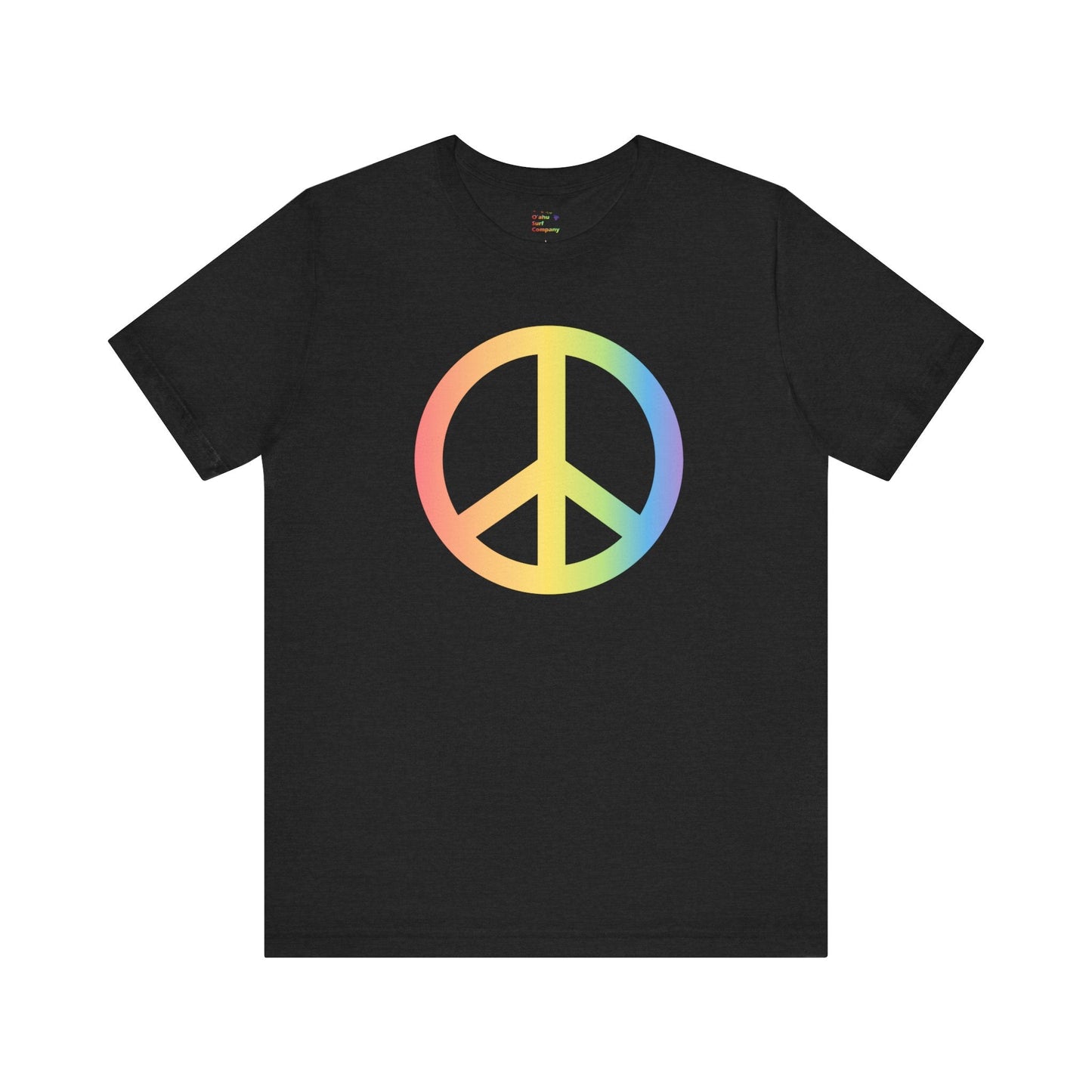 Rainbow Peace Sign T-shirt - O'ahu Surf Company