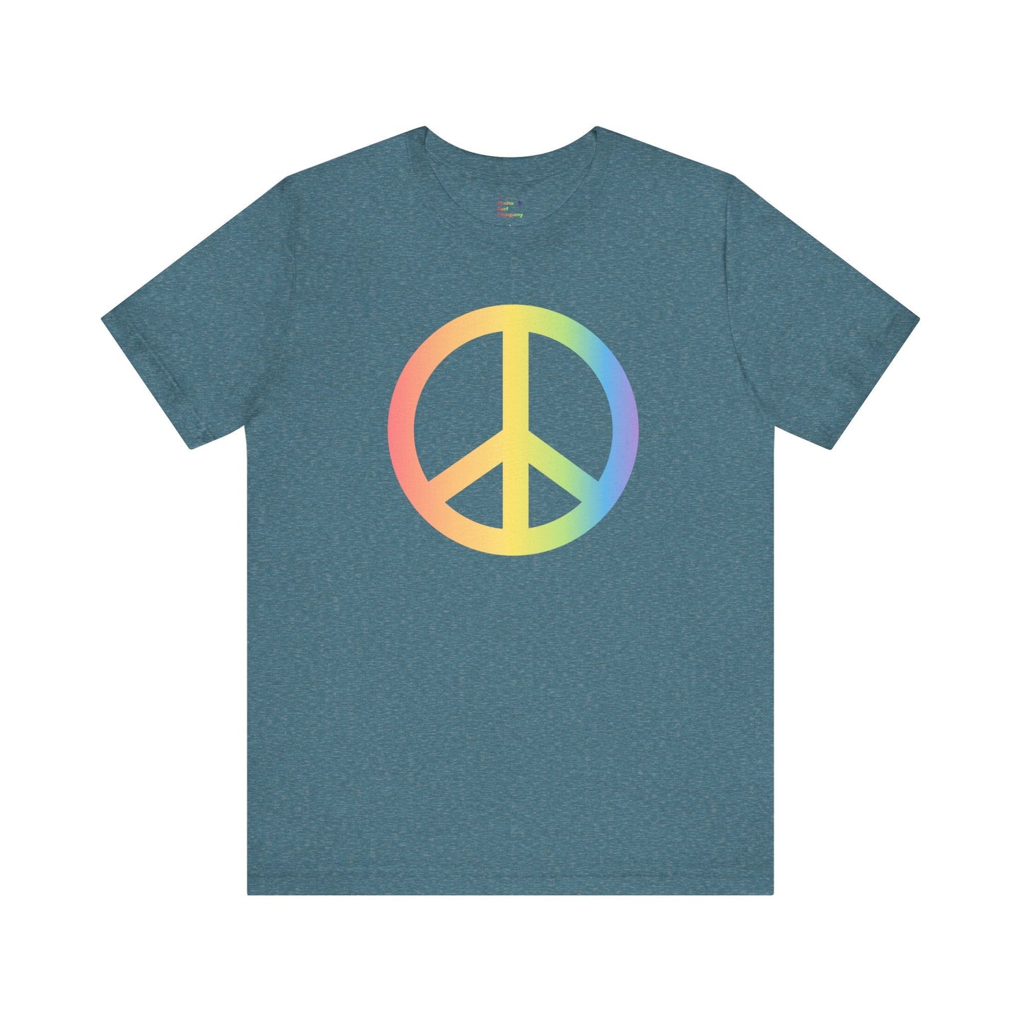 Rainbow Peace Sign T-shirt - O'ahu Surf Company