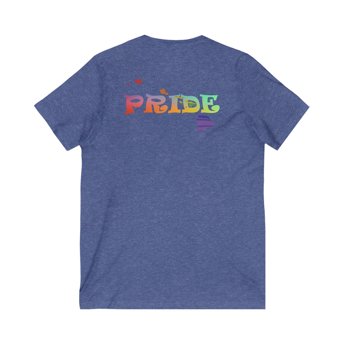 Rainbow Pride Hawaiian Islands V - Neck T-Shirt - O'ahu Surf Company