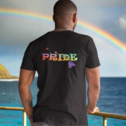 Rainbow Pride Hawaiian Islands V - Neck T-Shirt - O'ahu Surf Company