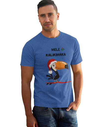 Mele Kalikimaka Toucan Surfing Holiday T-Shirt