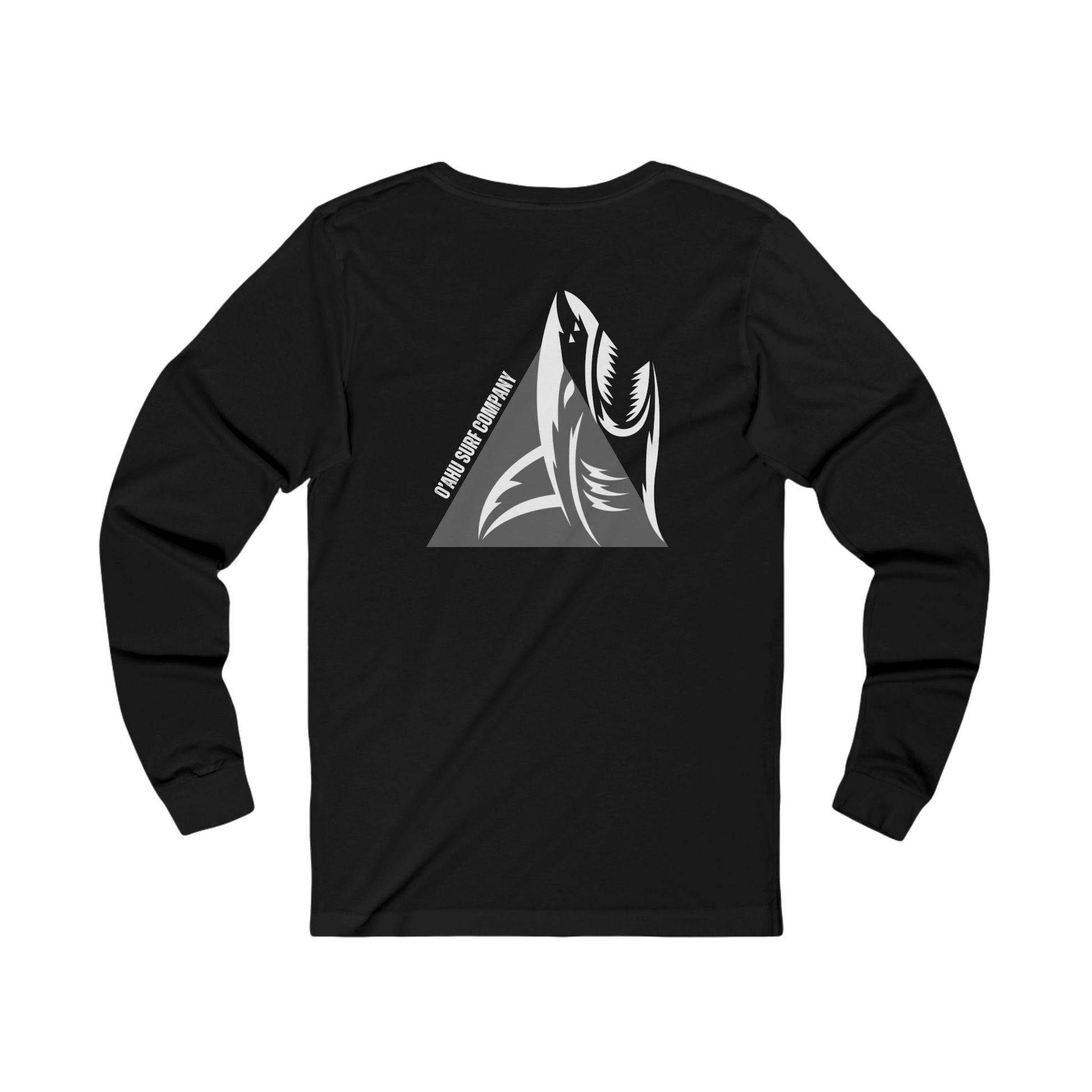 Shark Tooth Oahu Hawaii Surf Long Sleeve T shirt - O'ahu Surf Company