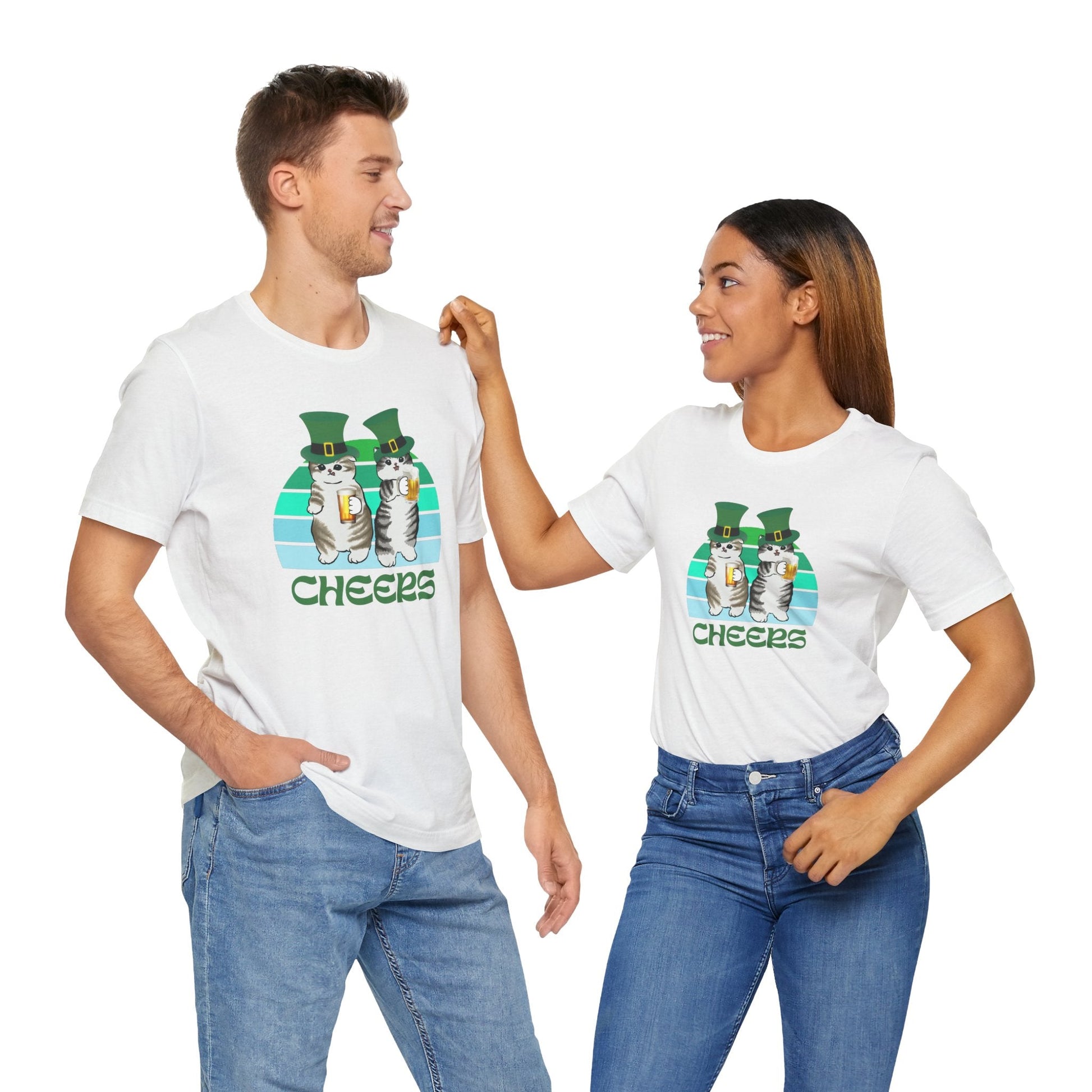 St. Patrick's Day Cats Drinking Beer Funny T-Shirt - O'ahu Surf Company