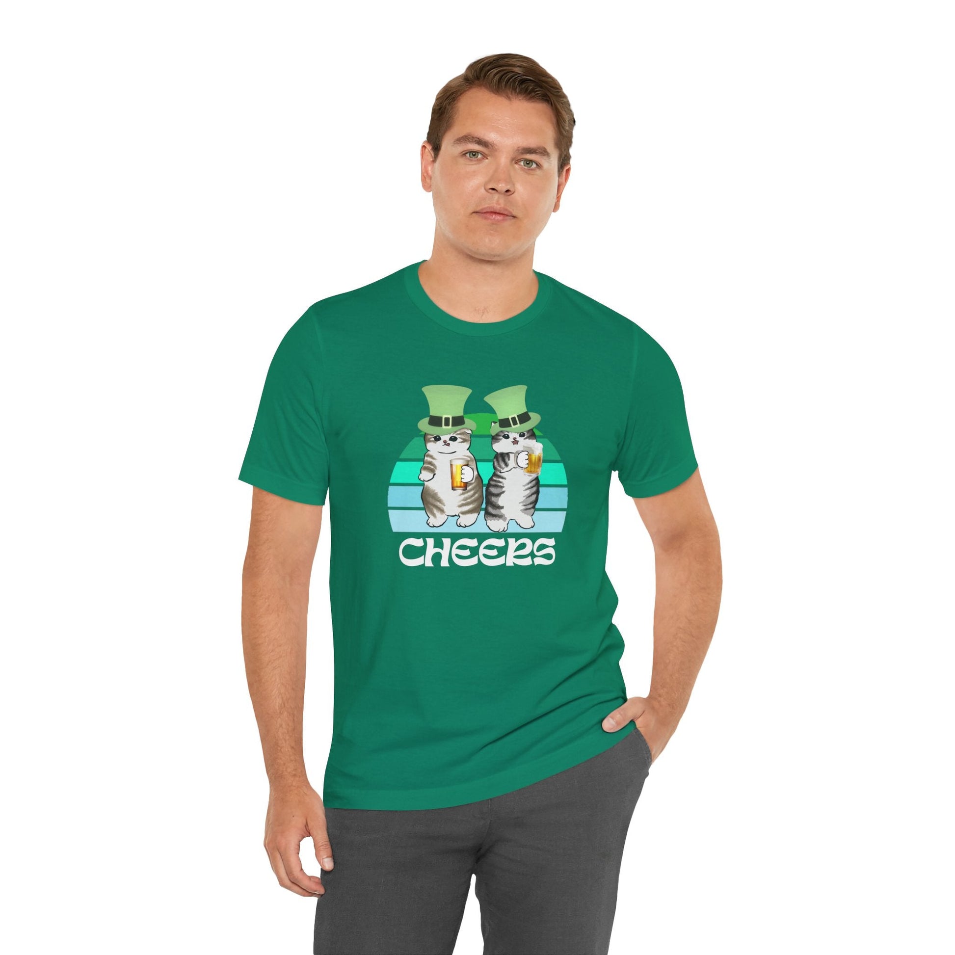 St. Patrick's Day Cats Drinking Beer Funny T-Shirt - O'ahu Surf Company